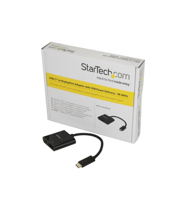 Startech USB-C DisplayPort 0.1m Czarny (CDP2DPUCP) nr 1