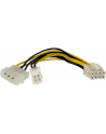 Startech.com 15 cm 4-Pin naar 8-Pin EPS Voedingsadapter met LP4 - F/M (EPS48ADAP) - nr 20