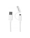 Startech Kabel USB A - Lightning - Micro B 1m (LTUB1MWH) - nr 8