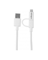 Startech Kabel USB A - Lightning - Micro B 1m (LTUB1MWH) - nr 9