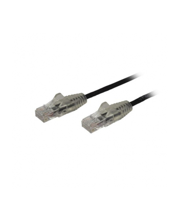 Startech.COM 2M CAT6 CABLE - BLACK SLIM CAT6 PATCH CORD - SNAGLESS - LSZH - PATCH CABLE - 2 M - BLACK (N6PAT200CMBKS)