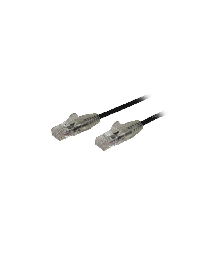 Startech.COM 2M CAT6 CABLE - BLACK SLIM CAT6 PATCH CORD - SNAGLESS - LSZH - PATCH CABLE - 2 M - BLACK (N6PAT200CMBKS) główny