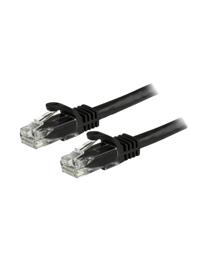 Startech.COM 7.5 M CAT6 CABLE - BLACK PATCH CORD - SNAGLESS - ETL VERIFIED - PATCH CABLE - 7.5 M - BLACK  (N6PATC750CMBK) główny