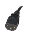 Startech.com Standard Computer Power Cord Extension C14 to C13 - power extension cable - 1 m (PXT1001M) - nr 25