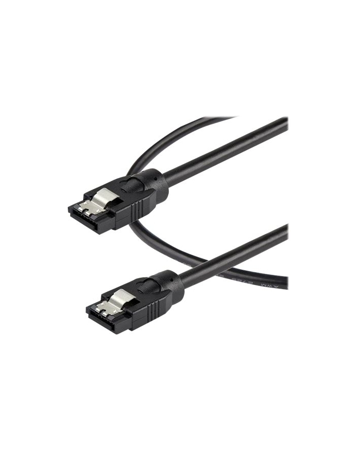 Startech.COM  0.3 M ROUND SATA CABLE - LATCHING CONNECTORS - 6GBS SATA CABLE - SATA CABLE - 30 CM  (SATRD30CM) główny