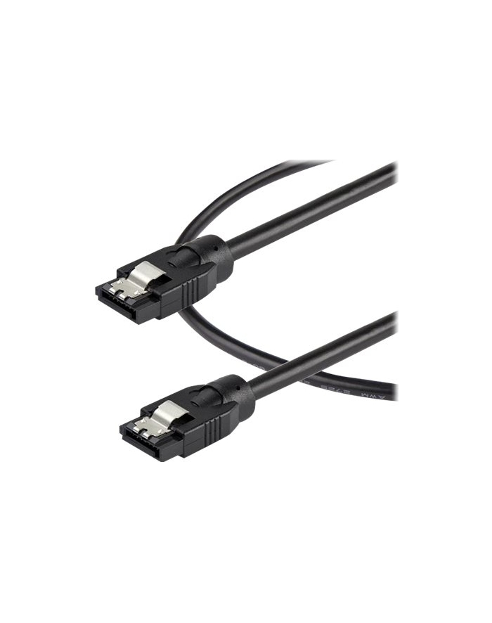 Startech.COM  0.6 M ROUND SATA CABLE - LATCHING CONNECTORS - 6GBS SATA CABLE - SATA CABLE - 60 CM  (SATRD60CM) główny