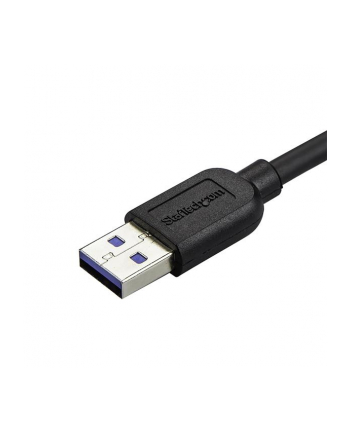 Startech Kabel USB USB - microUSB 2m czarny kątowy- USB3AU2MRS (USB3AU2MRS)