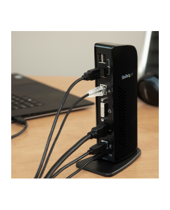 Startech Stacja/replikator USB 3.0 / DVI / HDMI Czarna (USB3SDOCKHD)
