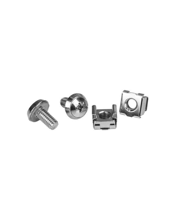 Startech.COM  M6 RACK SCREWS AND M6 CAGE NUTS - M6 NUTS AND SCREWS - 20 PACK - RACK SCREWS AND NUTS (CABSCRWM620) główny