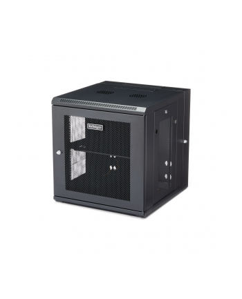 Startech.COM  12U WALL-MOUNT SERVER RACK CABINET - 24 IN. DEEP - HINGED - STATIVINDELUKKEKABINET - 12U (RK1224WALHM)