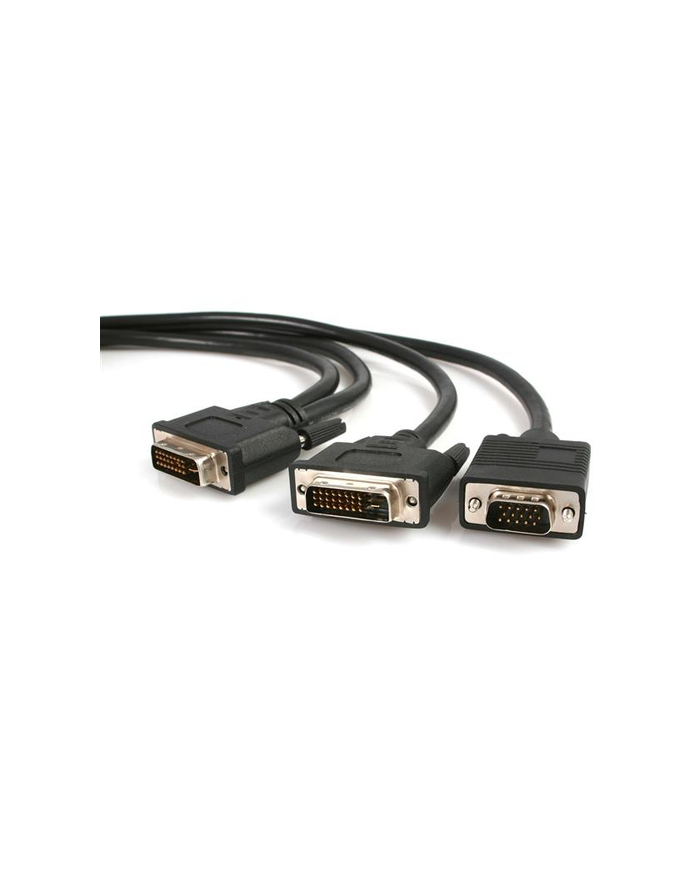 Startech.com DVI-I male to DVI-D male + VGA male splitter (DVIVGAYMM6) główny