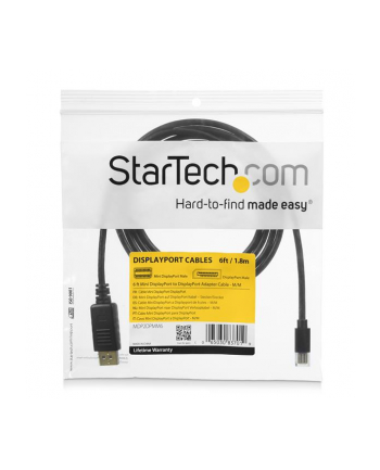 Startech.com 1.8m DisplayPort Adapter Cable (MDP2DPMM6) nr 1