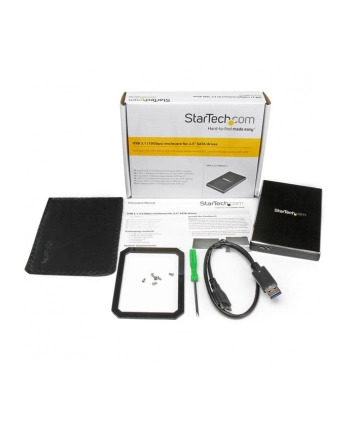 Startech Kieszeń na dysk 2.5 cala USB 3.1 Czarna (S251BMU313) nr 2