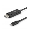 Startech.COM  3.3 FT. (1 M) USB-C TO DISPLAYPORT 1.2 CABLE - BI-DIRECTIONAL - USB / DISPLAYPORT CABLE - 1 M CDP2DP1MBD - nr 15