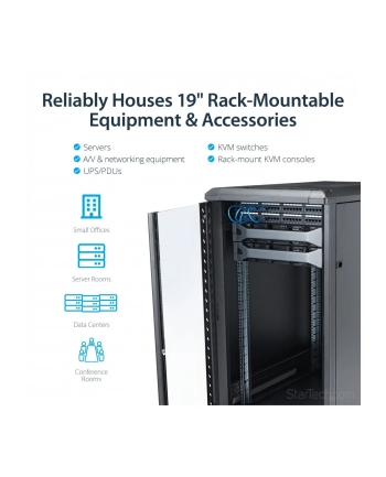 Startech.com 22U Rack Cabinet (RK2236BKF)