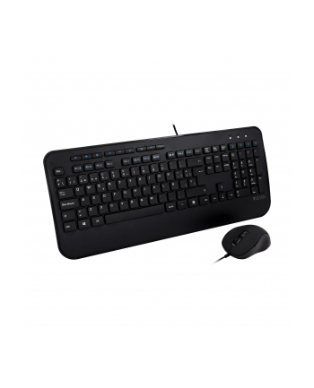 V7 CKU300ES - KEYBOARD AND MOUSE SET - SPAIN - BLACK - ZESTAW KLAWIATURA I MYSZ - CZARNY