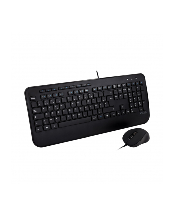 V7 CKU300FR - KEYBOARD AND MOUSE SET - FRENCH - BLACK - ZESTAW KLAWIATURA I MYSZ - CZARNY