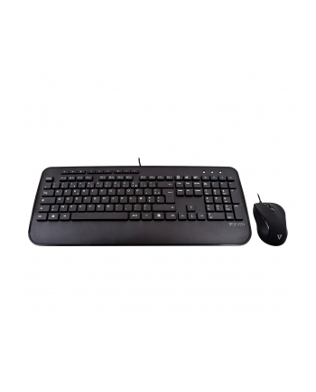 V7 CKU300FR - KEYBOARD AND MOUSE SET - FRENCH - BLACK - ZESTAW KLAWIATURA I MYSZ - CZARNY