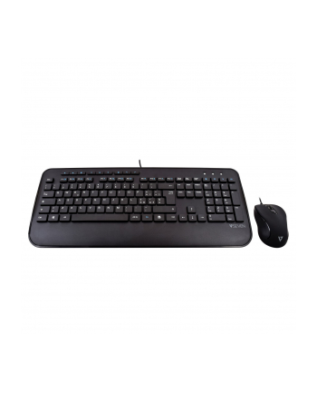 V7 CKU300IT - KEYBOARD AND MOUSE SET - ITALIAN - BLACK - ZESTAW KLAWIATURA I MYSZ - CZARNY