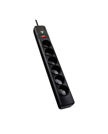 V7 Surge Protector 6 gniazd 1.8m czarny (SA0612B-8E5)