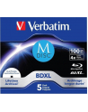 Verbatim 1x5 M-Disc BD-R Blu-Ray 100GB 4x Speed inkjet print (43834) - nr 25