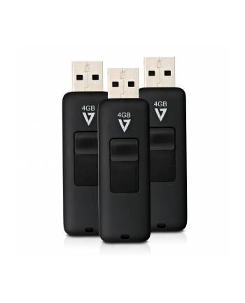 V7 PENDRIVE  3-PAK 4GB  (VF24GAR3PK3E)