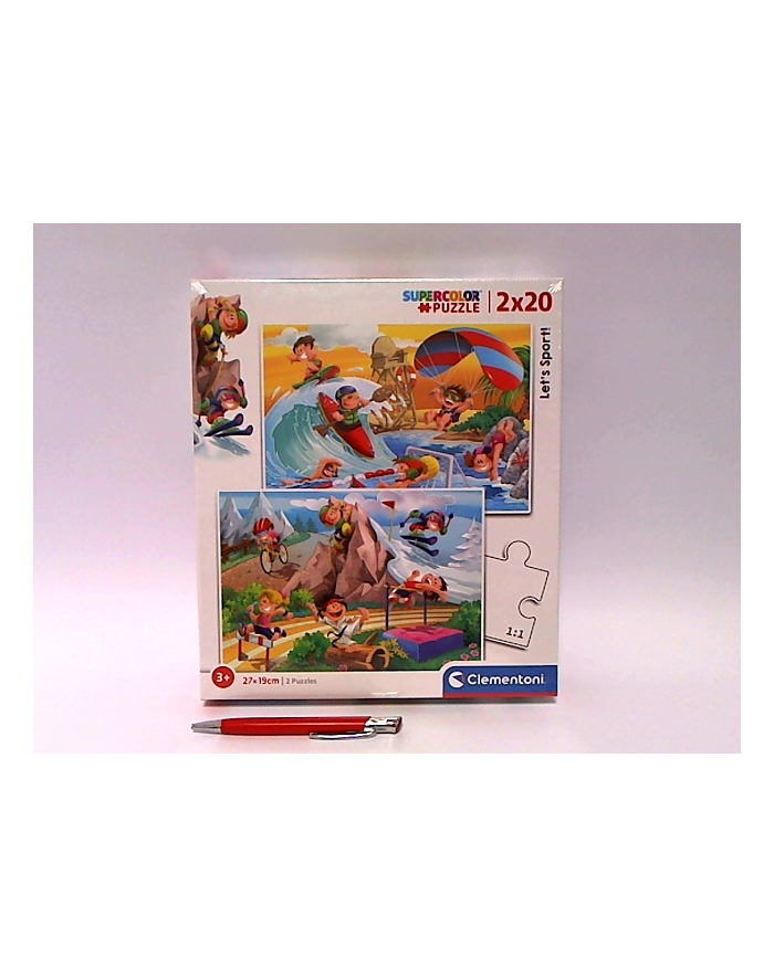 Clementoni Puzzle 2x20el Let's sport! 24780 główny