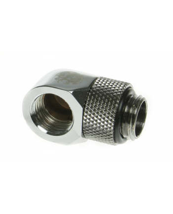 Bitspower adapter obrotowy 90° G1/4'' na IG1/4'' Silver Shining BP-90R