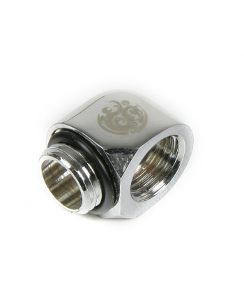 Bitspower adapter 45° G1/4'' na IG1/4'' Silver Shining BP-WTP-C39