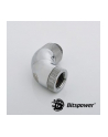 Bitspower adapter obrotowy 90° G1/4 na IG1/4'' Triple Silver Shining BP-90R3D - nr 4
