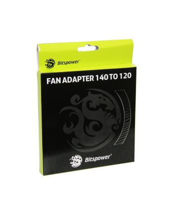 bitspower Adapter 140 / 120mm - czarny (BP-FA140120-BK)