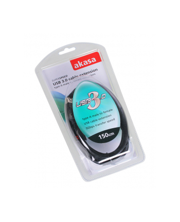 Akasa USB 3.0 cable Ext (AK-CBUB02-15BK)