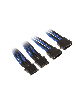 bitfenix Adapter Molex na 3x Molex 55 cm czarno niebieski (BFA-MSC-M3MBKK-RP)