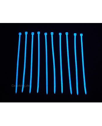BitsPower Opaski na kable 120mm 20 szt - UV niebieskie ( BP-UVCT-1 )