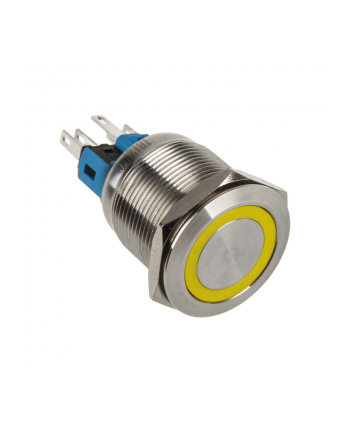 DimasTech Przycisk LED 22mm Żółty (PD096)