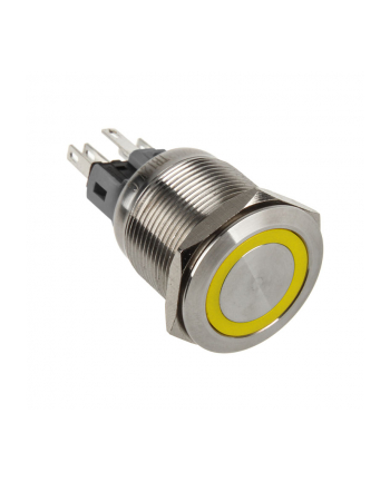 DimasTech Przycisk LED 22mm Żółty (PD102)