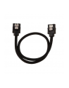 Corsair Kabel Premium z rękawem SATA, czarny 30cm - 2 sztuki - nr 1