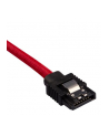 Corsair Kabel Premium z rękawem SATA, czerwony 30 cm - 2 sztuki (ZUAD1046) - nr 1