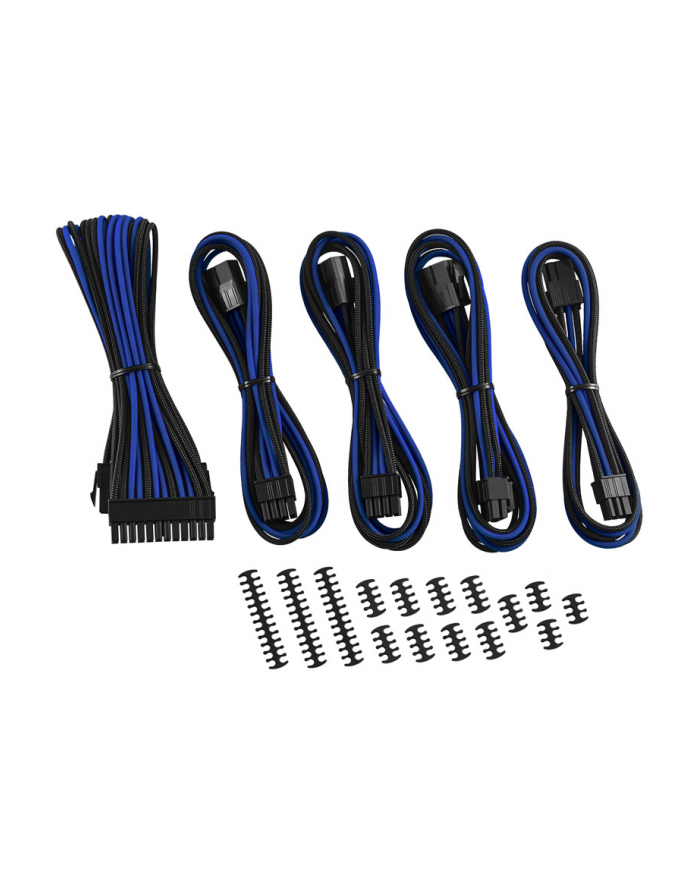 CABLEMOD  KLASYCZNY ZESTAW PRZEDŁUŻACZY KABLI MODMESH - SERIA 8 + 6 - CZARNY / NIEBIESKI  (ZUAD1155) główny