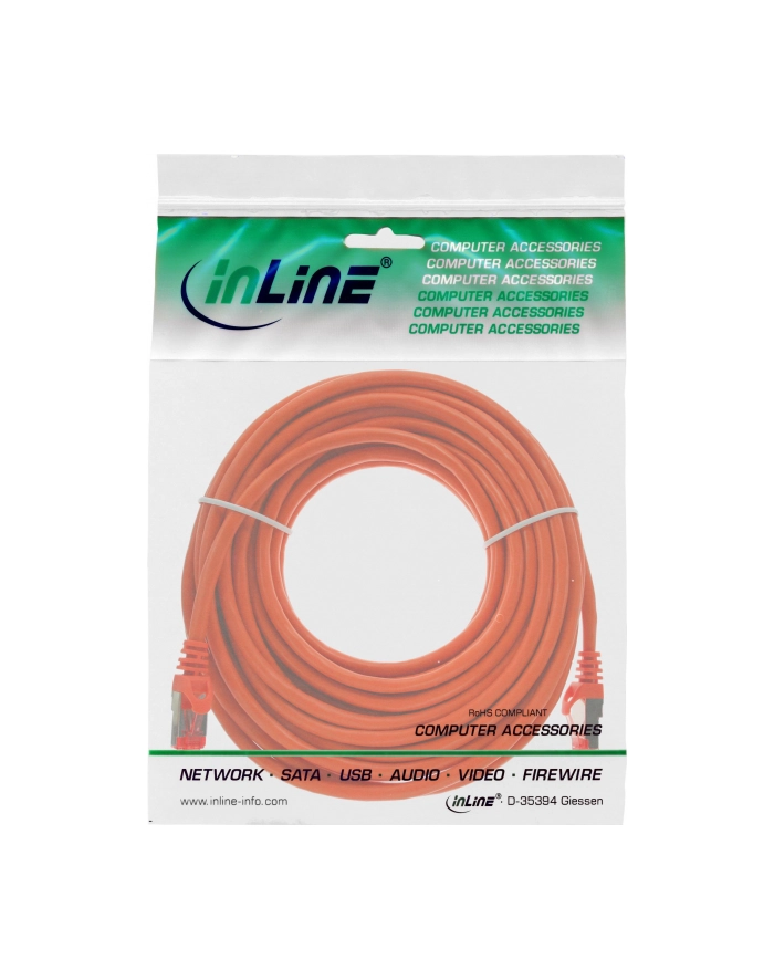 inline 10m Cat.6 kabel sieciowy 1000 Mbit RJ45 - pomarańczowy (76400O) główny