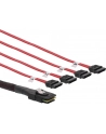 InLine Mini-SAS na 4 x SATA 0.75m Czerwony (27610) - nr 10