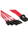 InLine Mini-SAS na 4 x SATA 0.75m Czerwony (27610) - nr 11