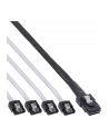 InLine Mini-SAS na 4x SATA 0.5m Czerwony (27620) - nr 10