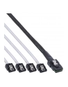InLine Mini-SAS na 4x SATA 0.5m Czerwony (27620) - nr 7