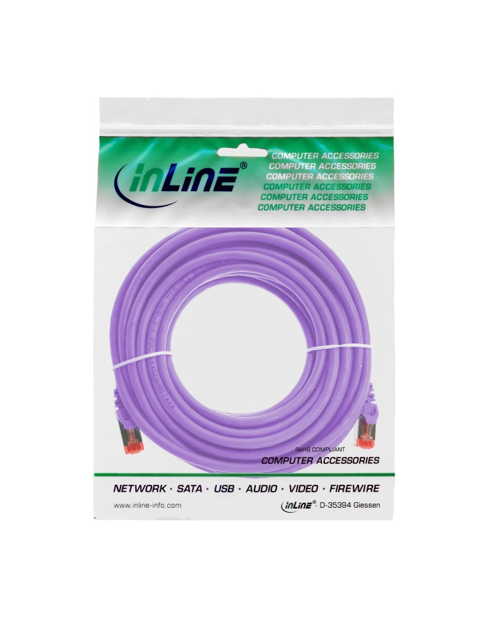 Inline 5M Cat.6 Sieciowy 1000 Mbit Rj45 - Fioletowy ( 76405P ) główny