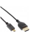 InLine 4K - UltraHD - Kabel Micro Superslim HDMI A na D czarny - 0.5m - nr 12