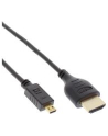 InLine 4K - UltraHD - Kabel Micro Superslim HDMI A na D czarny - 0.5m - nr 13