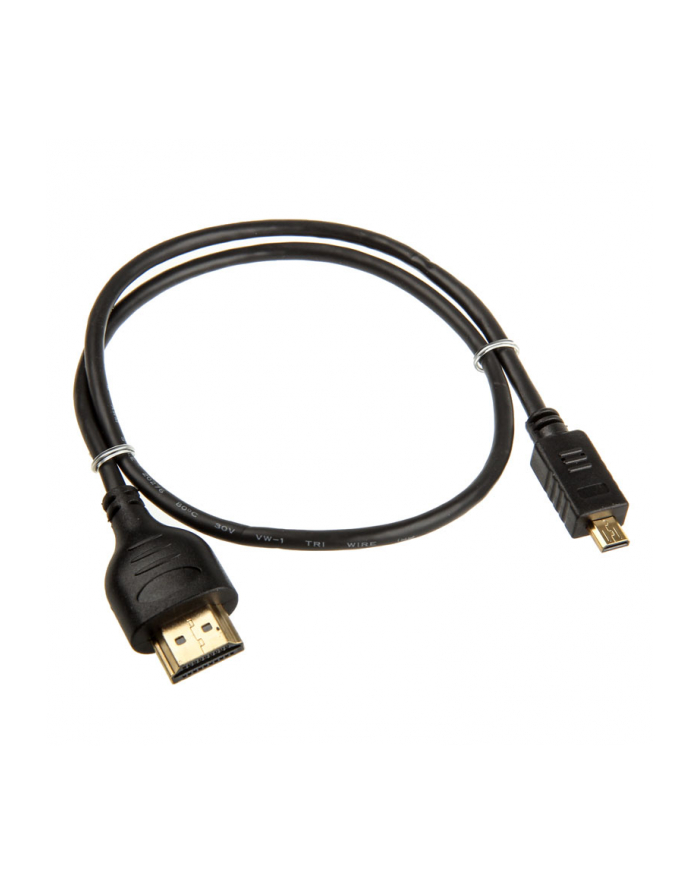 InLine 4K - UltraHD - Kabel Micro Superslim HDMI A na D czarny - 0.5m główny