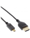 InLine 4K - UltraHD - Kabel Micro Superslim HDMI A na D czarny - 0.5m - nr 8