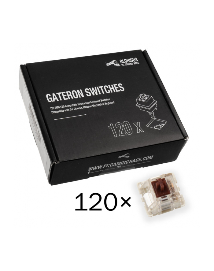 Glorious Pc Gaming Race Przełączniki Gateron Brown 120Szt główny
